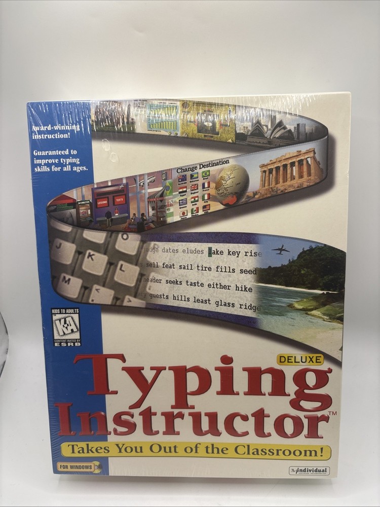 Vintage Typing Instructor Deluxe PC CD-ROM | Learn Touch Typing | Windows |