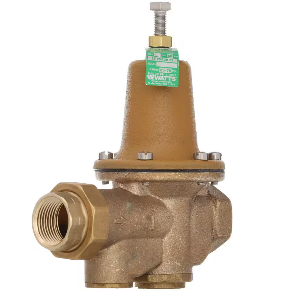 Watts 1 in. Lead-Free Brass FPT x FPT Water Pressure Reducing Valve 1 LF25AUB-Z3