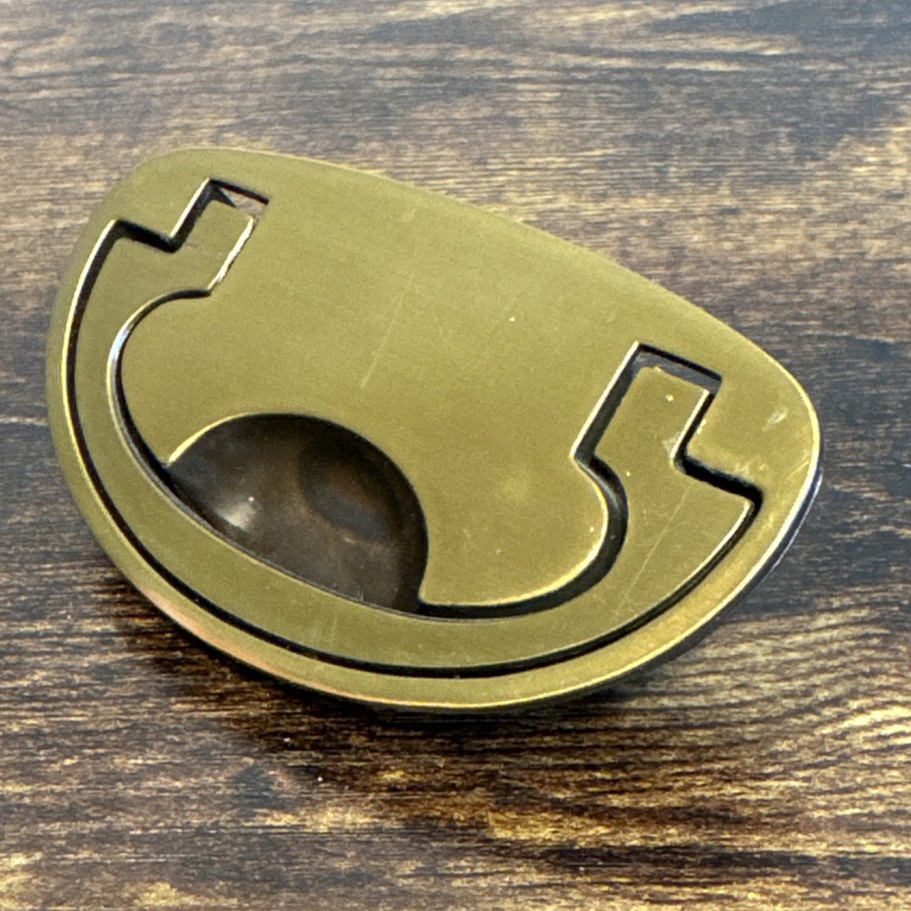 Drexel Passage Drawer Pull Handle Campaign Brass KBC N-16827 Replacement MCM