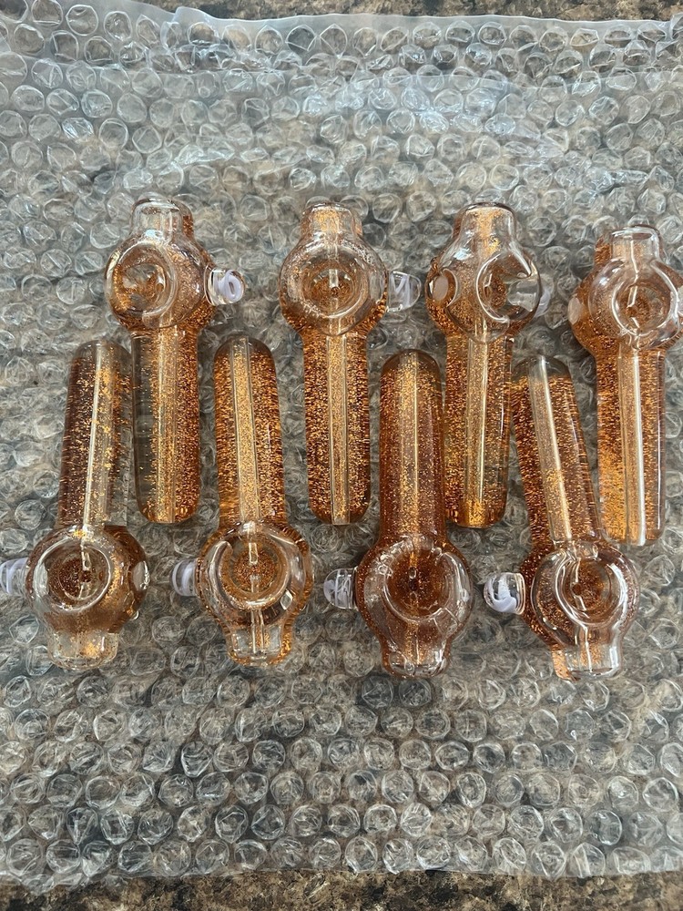 Glycerin Filled Bronze Glitter Pipe