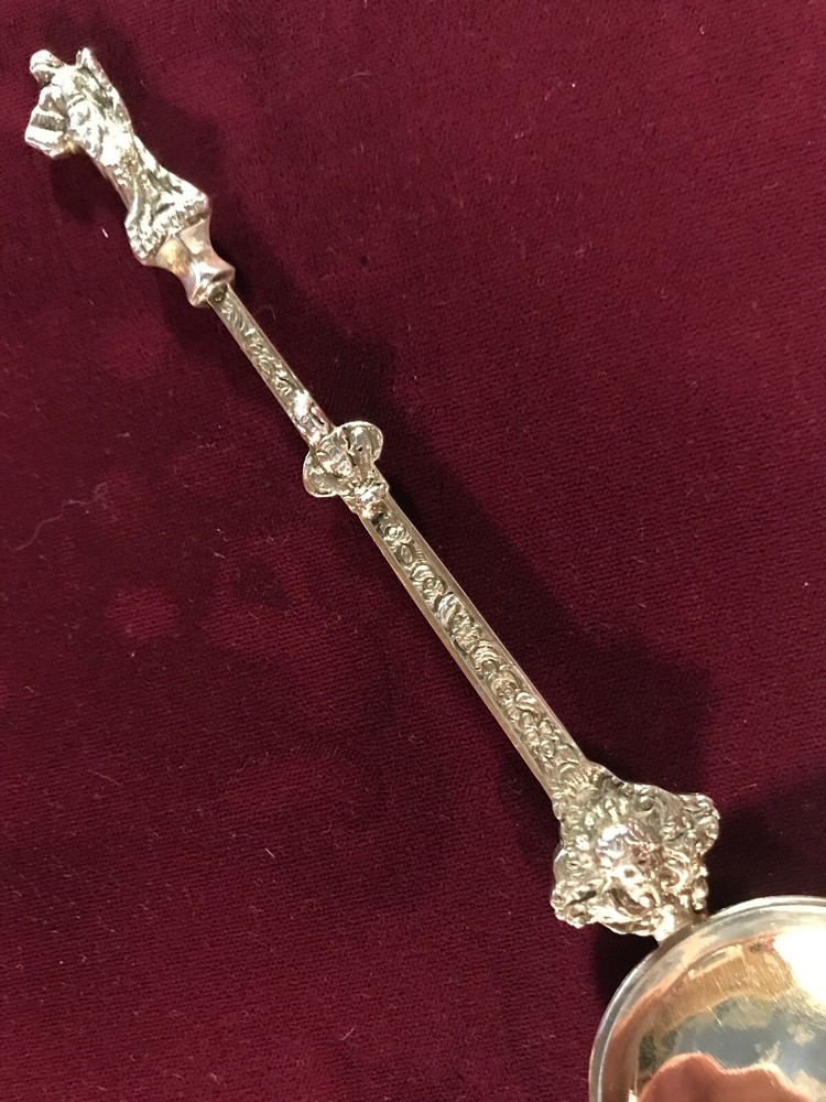 Antique Continental Gilt Silver Figural Spoon