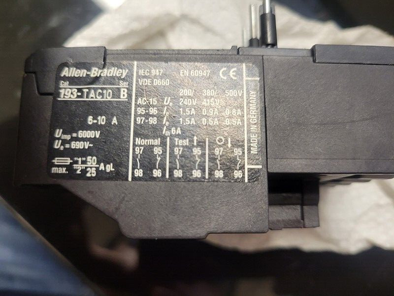 Allen Bradley 193-TAC10 Overload Relay[USED]