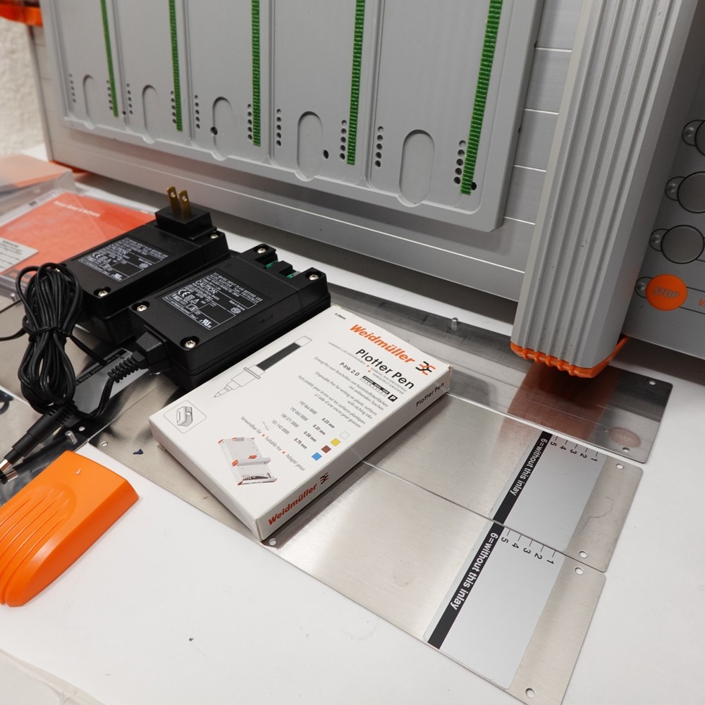 Weidmüller MCP Plus Plotter Printer System w/ Software, Power Supply, Accessorie