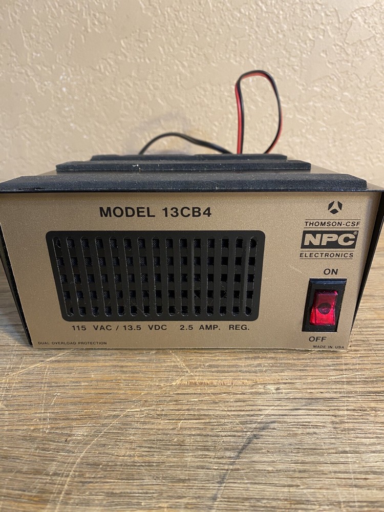 Thomson-CSF NPC Electronics Model 13CB4 Power Supply w/ Extra Cords