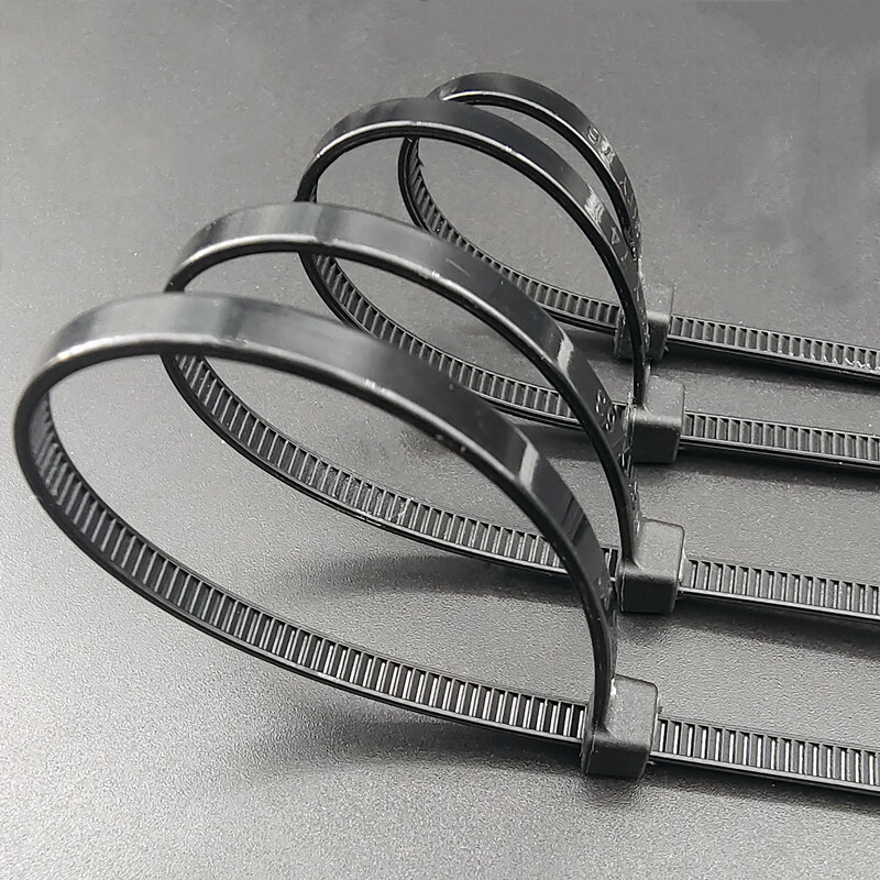 3.6mm Width Cable Ties Nylon Zip Tie Wraps Strong Long Multiple Size White/Black
