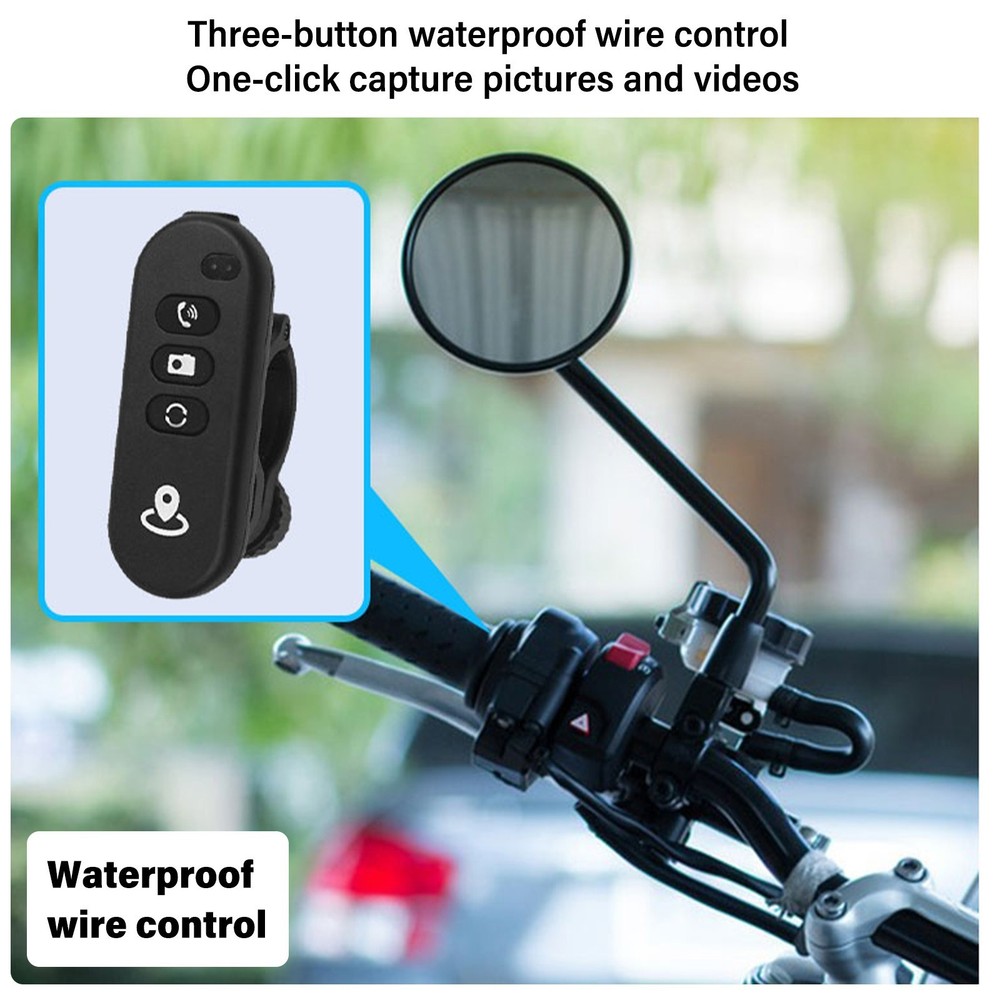5.99" Motorcycle GPS Navigation Android Auto CarPlay Touchscreen Wifi Camera