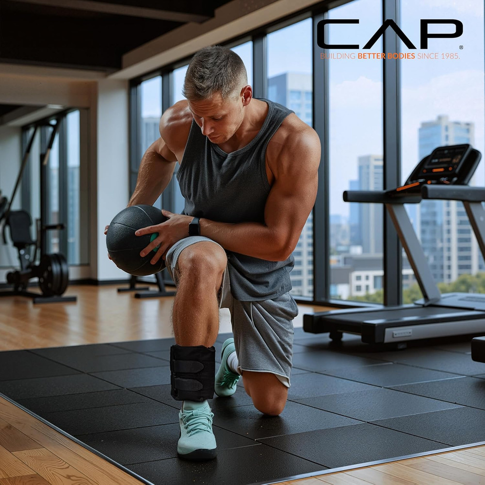 Adjustable Ankle Weights |10-20Lb Pair | Black
