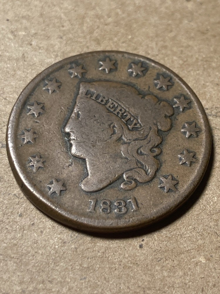1831 Coronet Head Large Cent - As Shown! (#2009)
