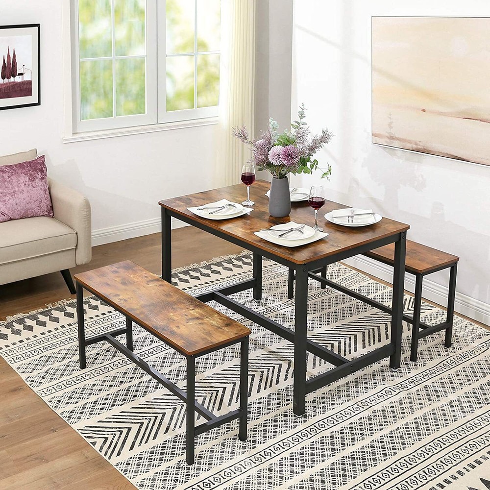 MARLEY Dining Table and Bench Set