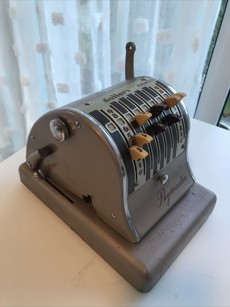 Paymaster antique vintage Check Writer