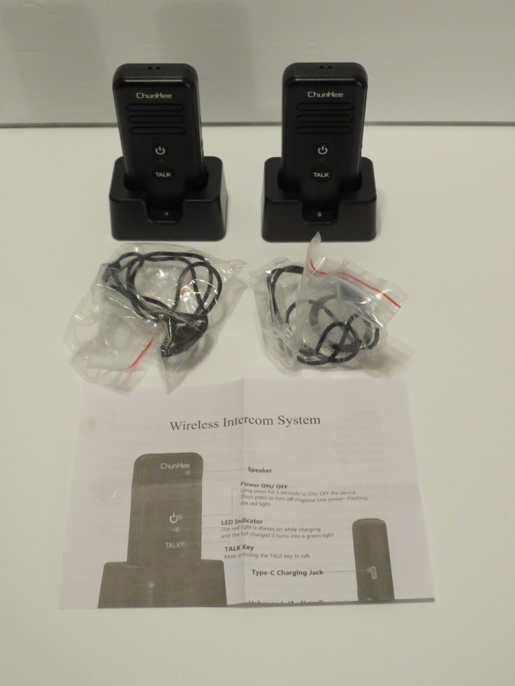 ChunHee Intercoms Wireless System Use for HomeOffice/Elderly 2Way Communication