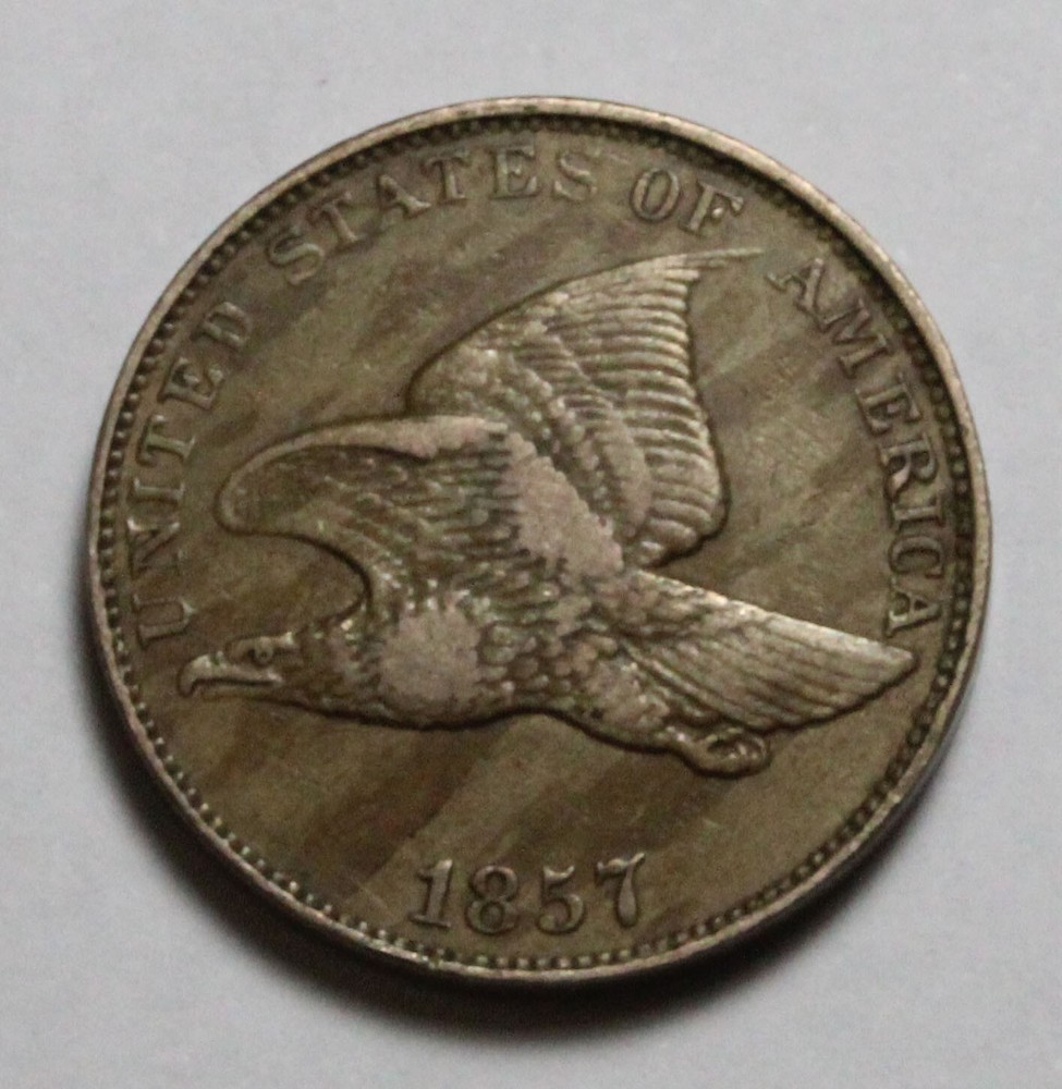 1857 Flying Eagle Cent UR323