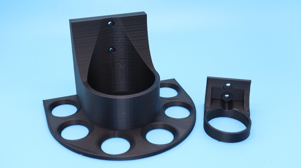 Black Lightsaber Wall Mount Holder Holds 6 Kyber Crystal Savi's Workshop