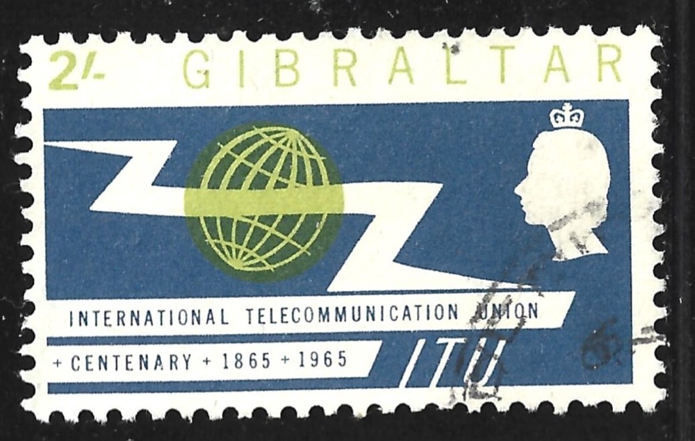 Gibraltar, Scott #168, 2sh ITU Issue, Used