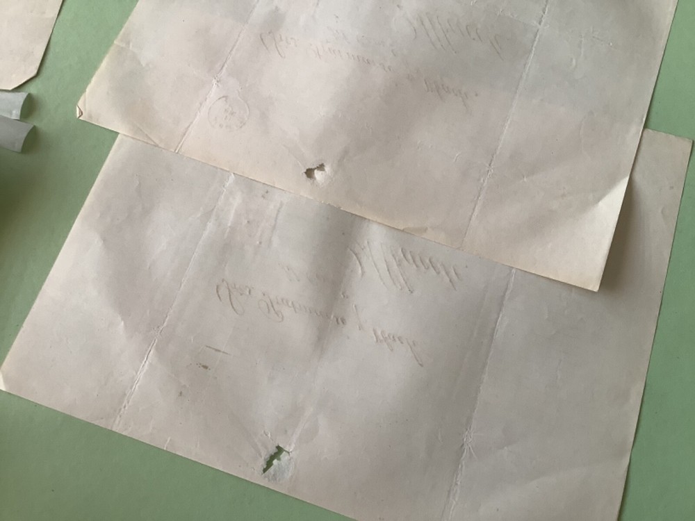 Spain 1873 postal cover 2 items Ref A1828