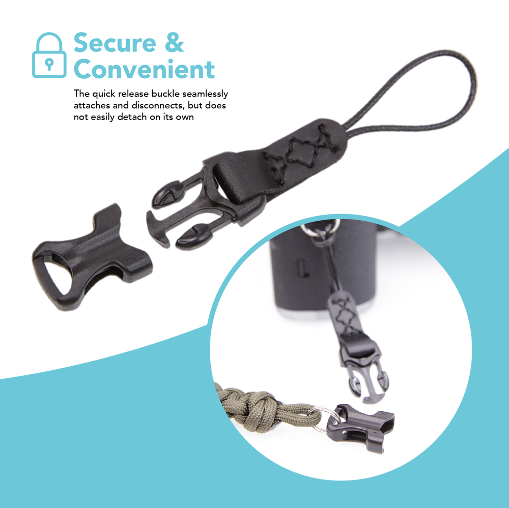 Quick Release QD Loops Connector for Small - Medium Nikon Canon Sony Cameras x2