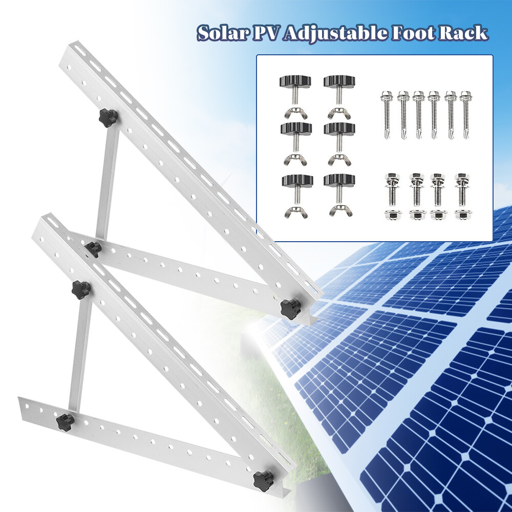 Solar Panel RV Tilt Mount Brackets Support Rooftop Flat Surface Adjustable Frame