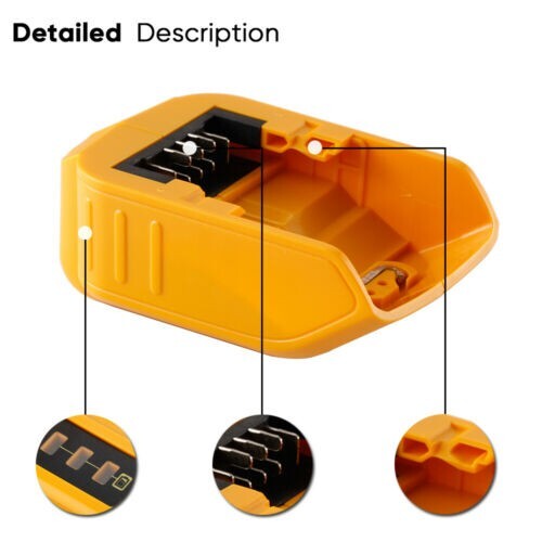 For DEWALT DCB094K 20V MAX 20 Volt Battery Charger & USB Type-C Battery Adapter