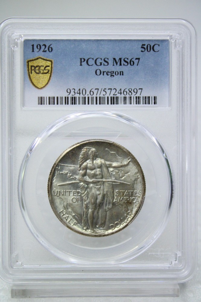 1926 Oregon Commemorative Half Dollar 50C PCGS MS 67 #6897