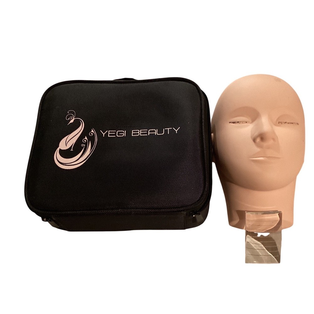 YEGI BEAUTY Makeup Training Mannequin Head Practice Case Kit