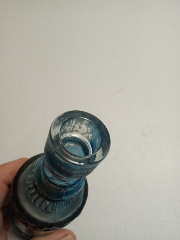 Small 6.5" Blue Bottle
