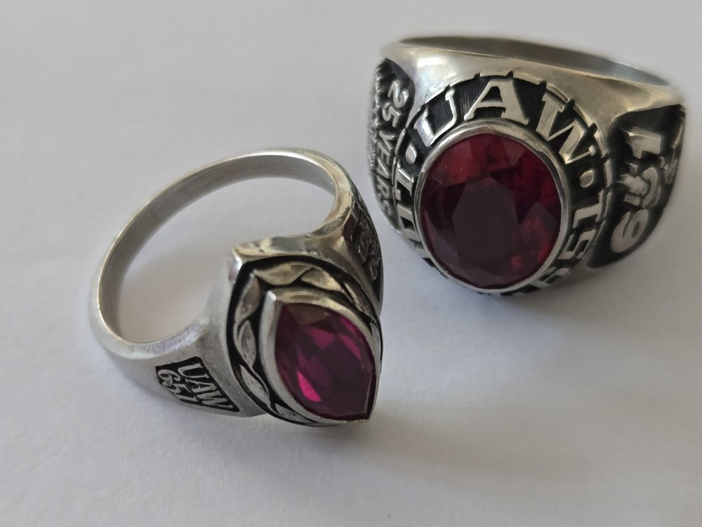 Vintage Set Rings. UAW
