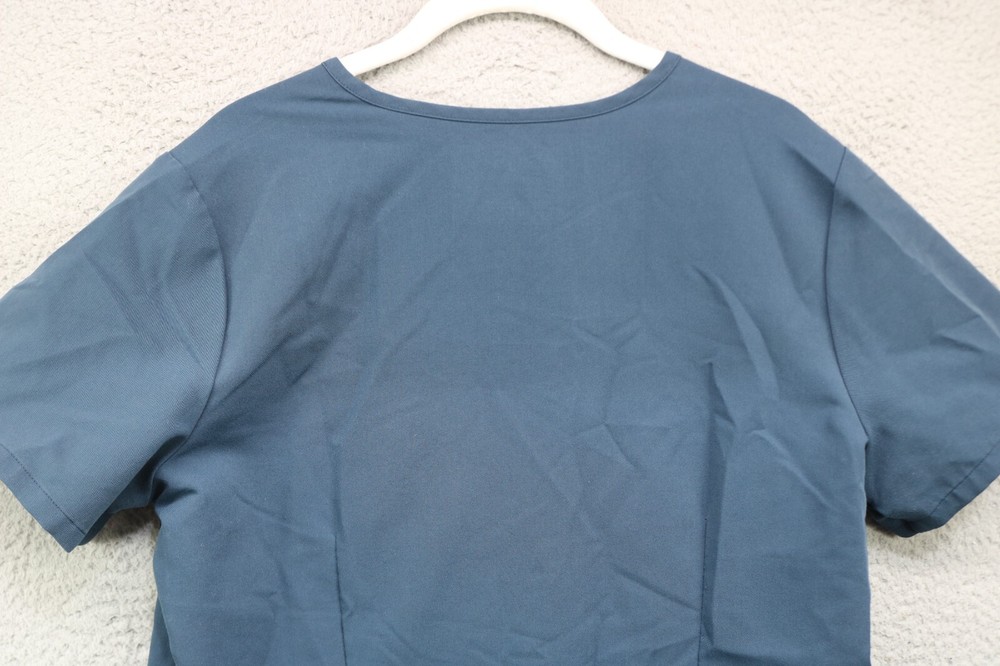 Figs Navy Blue Scrub Top-Size Medium