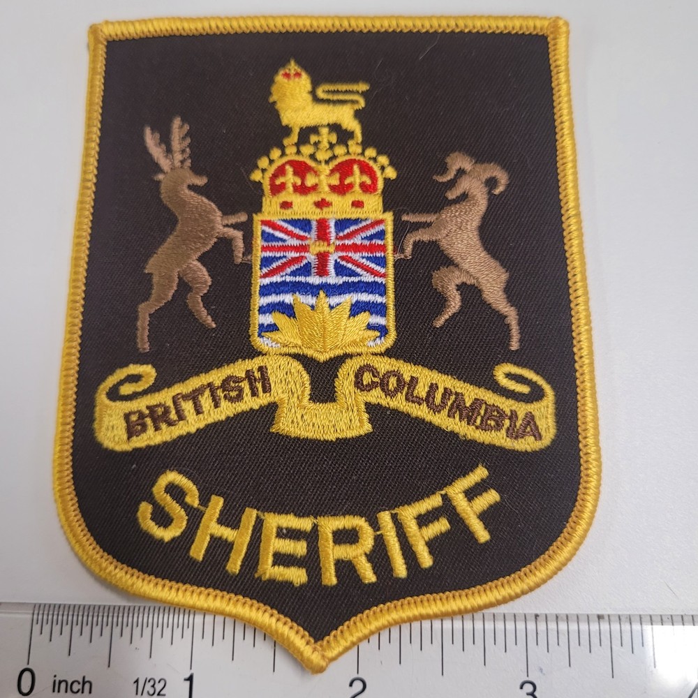 British Columbia Canada Sheriff's Department Patch