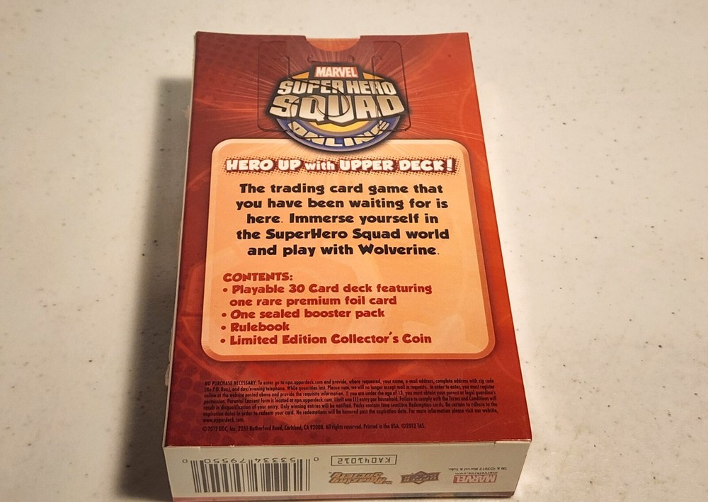Upper Deck Marvel Superhero Squad TCG - 30 Card Deck + Boost Pack WOLVERINE