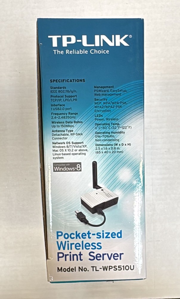 TP-LINK TL-WPS510U Wireless Print Server Pocket-Sized