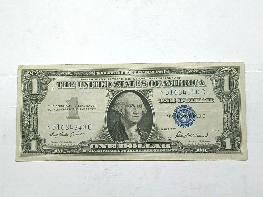 ** STAR ** $1 1957 Silver Certificate Note ** *51634340C