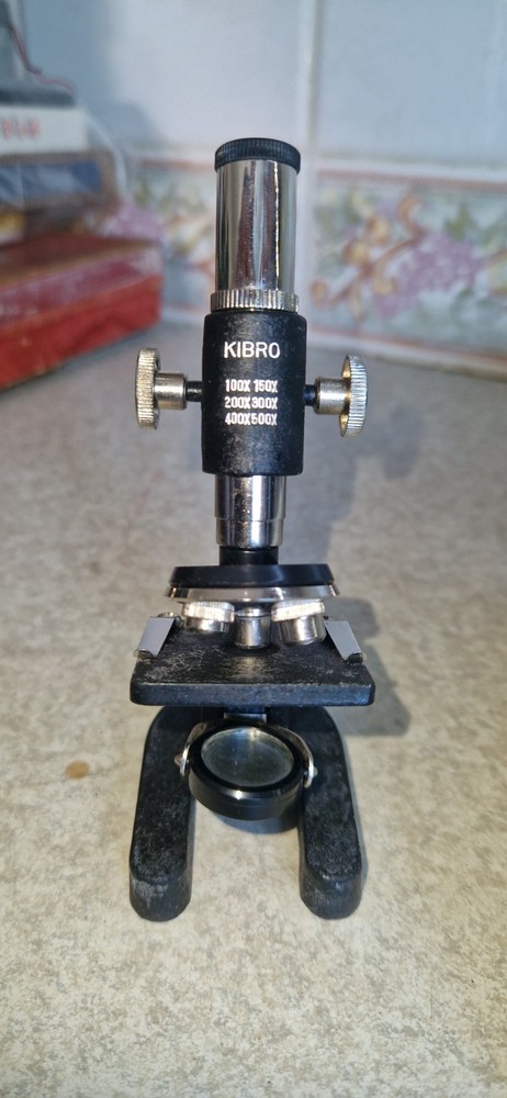 VINTAGE MIGHT RESEARCH MICROSCOPE JUNIOR BOXED COMLPLETE VGC