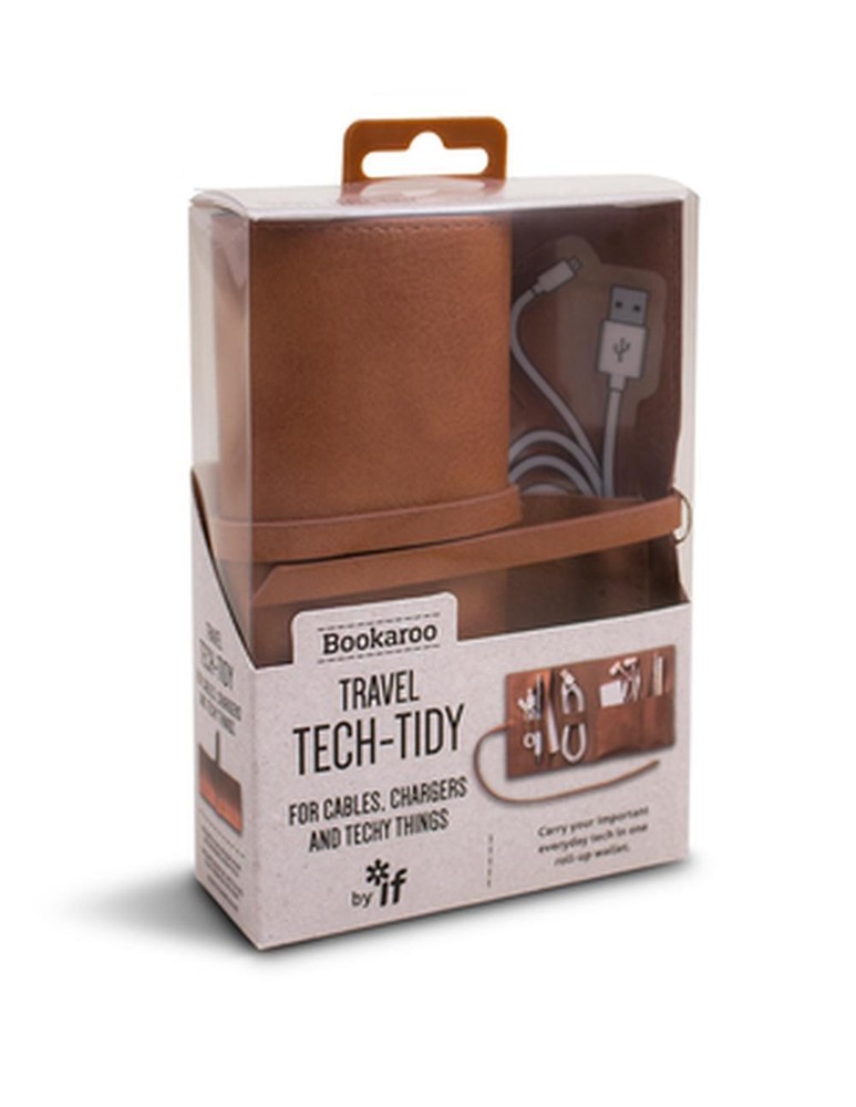 Bookaroo Travel Tech-tidy - Brown