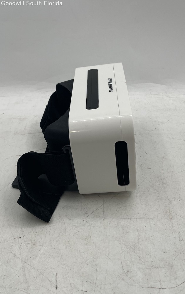 Sharper Image White Black Adjustable Strap Electronics Virtual Reality Headset