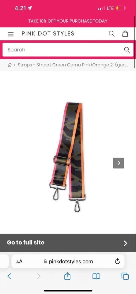 Pink Dot Crossbag Body Straps