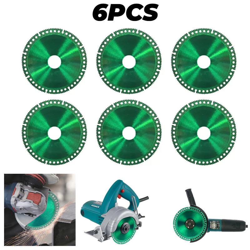 Indestructible 100mm Cutting Discs – 6-Pack for Angle Grinder, Cuts Everything