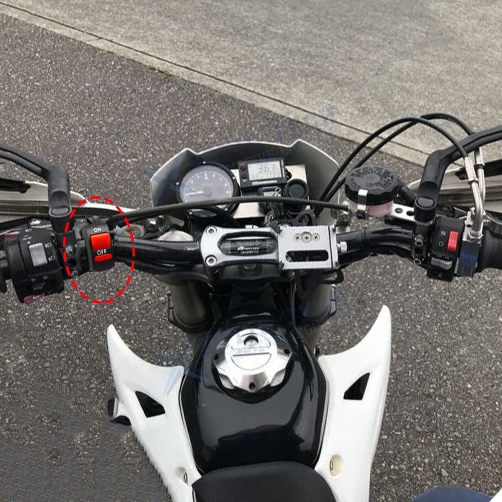 Motorcycle Kill Switch 22mm 7/8" Handlebar Starter Start Stop ATV Switch Button