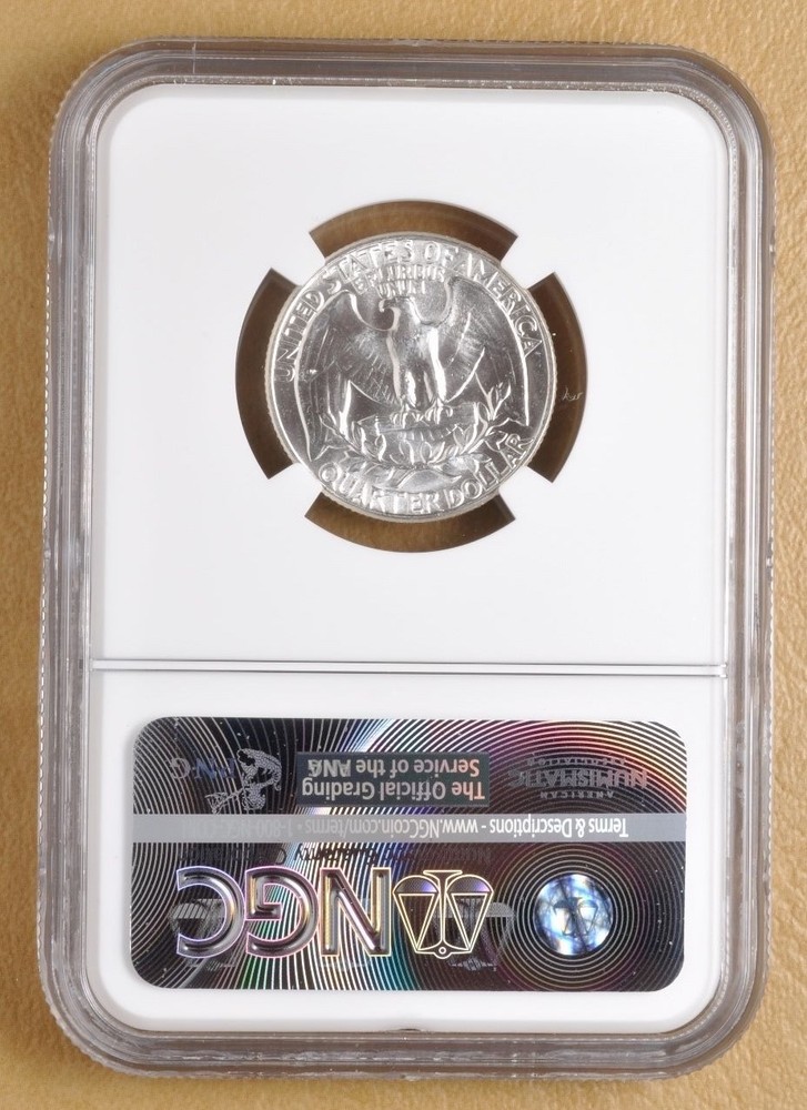 1958 P Washington Quarter 'Type B Reverse' NGC MS65