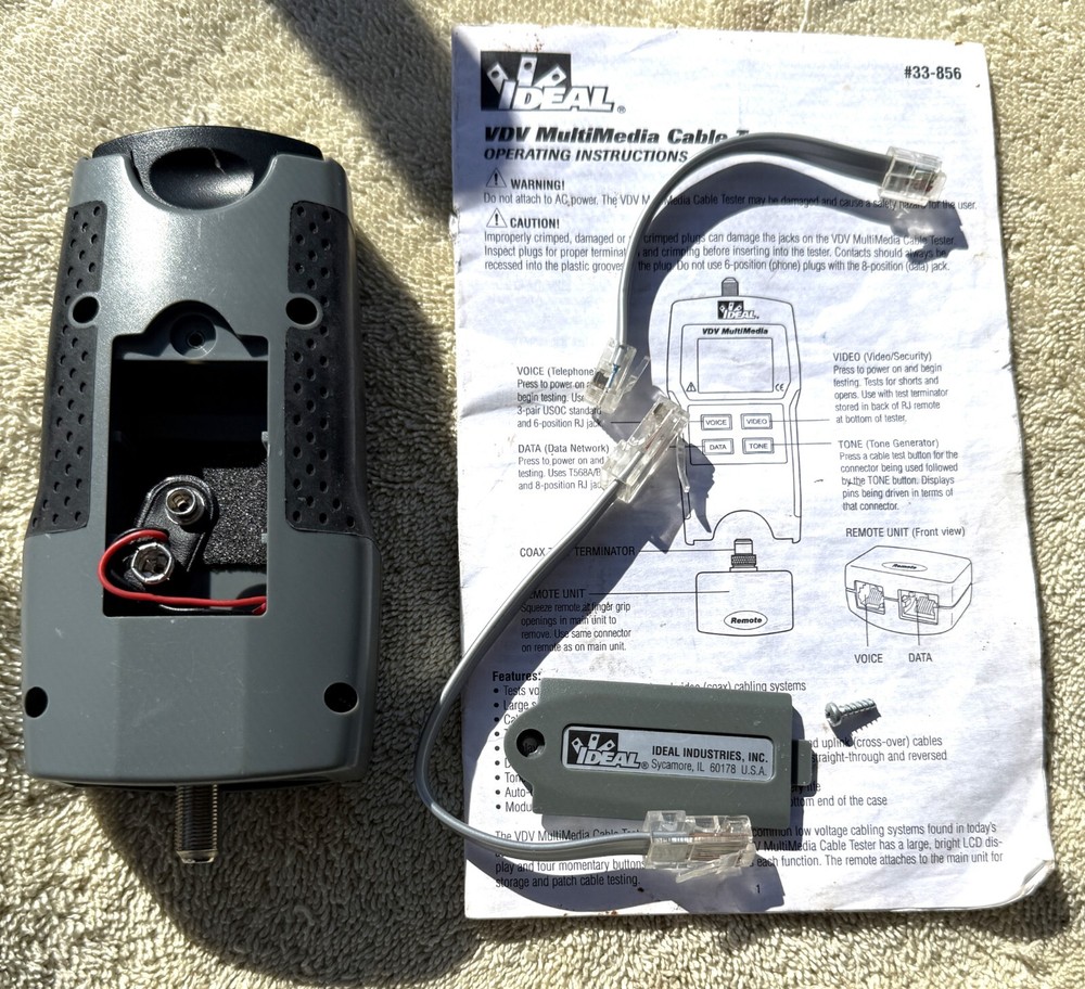 IDEAL DVD MULTI MEDIA TESTER NO. 33-856