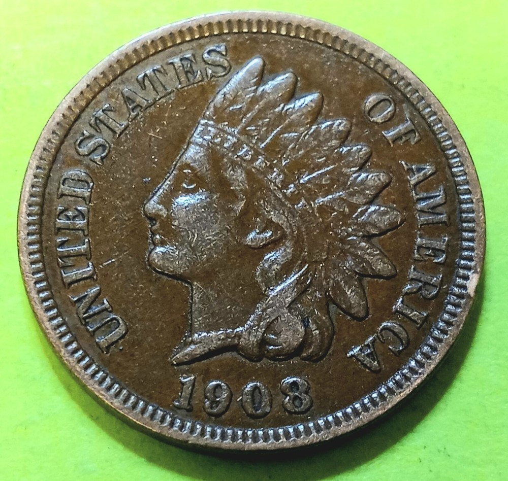 1908 Indian Head Cent RPD-002 / SNOW-1