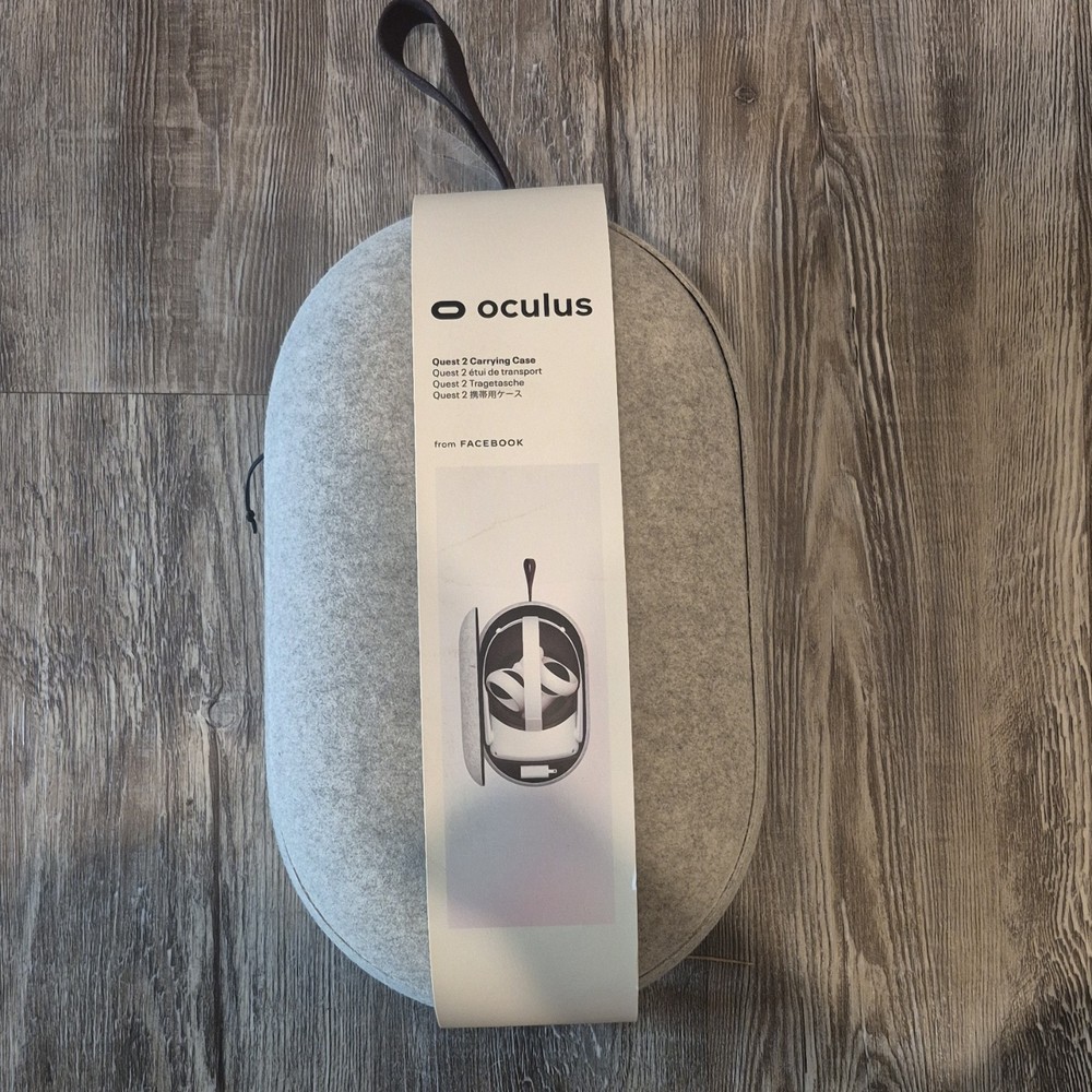 Oculus Quest 2 Carrying Case Gray Fits Headset Controller Official Storage