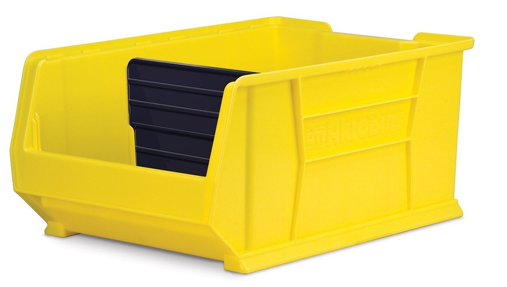 2 Pack 41286 Plastic Width Divider for AkroBin 30286 Storage Bin Black