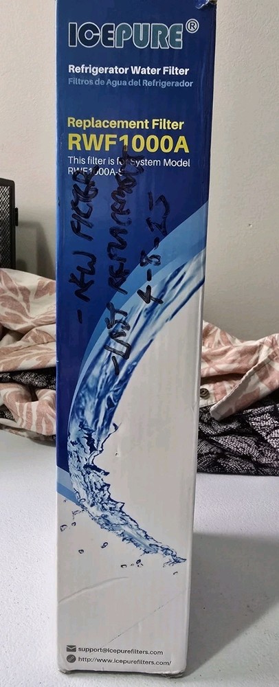 Icepure RWF1000A 2-Pack Refrigerator Water Replacement Filters New & Sealed