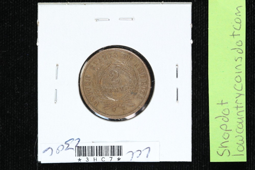 1864 Two Cent AU 3HC7