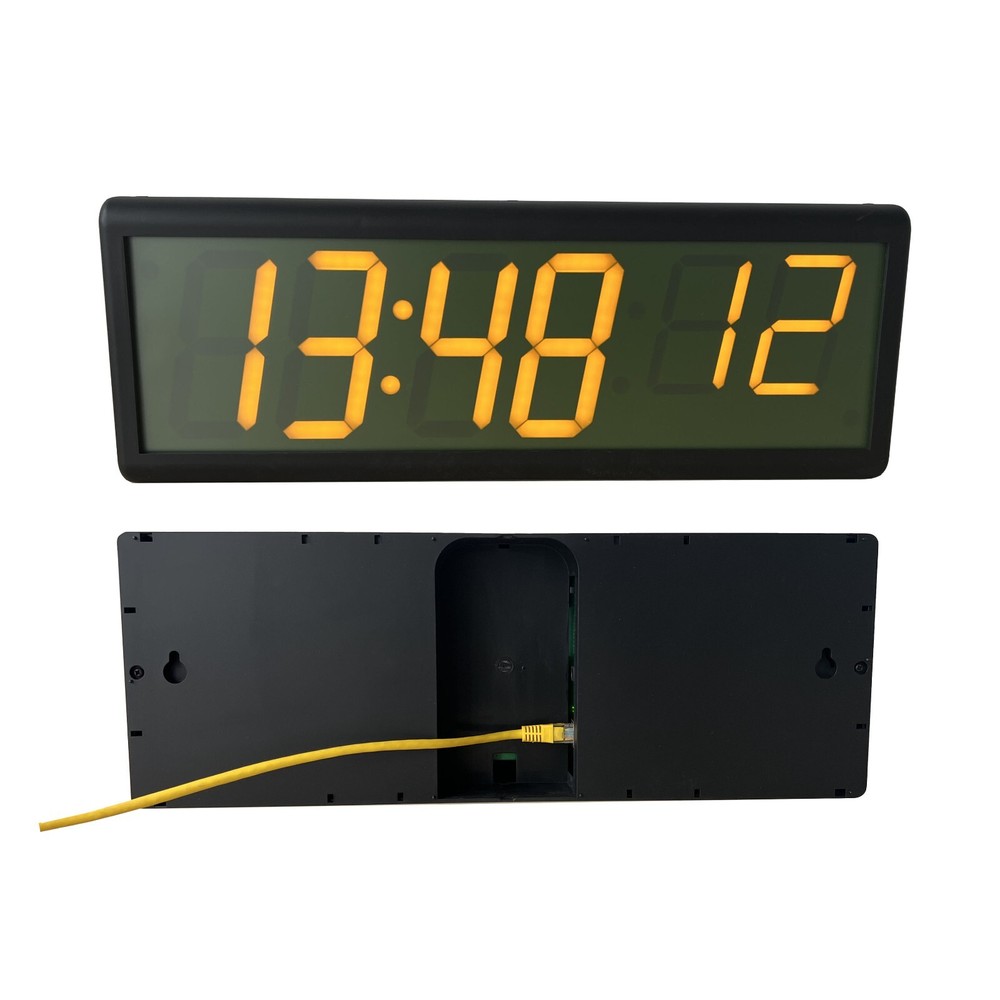 NTP PoE Clocks, Automatic Daylight Saving Time Change, Plastic Casing
