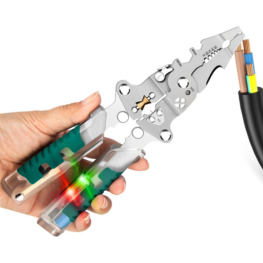Wire Winding and Crimping Pliers with Electrical Tester Multi Functional CW