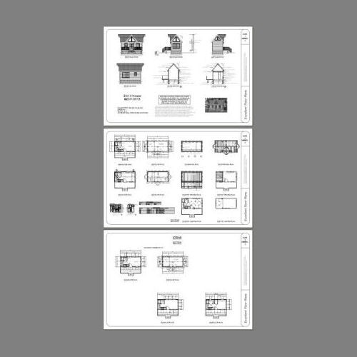 20x10 Tiny House -- 266 sq ft -- PDF Floor Plan -- Model 1B