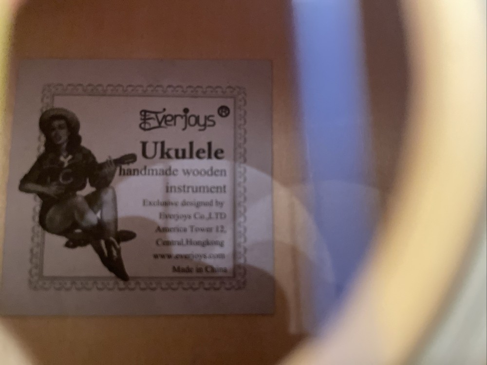 Everjoys Ukulele With Colorful Strings