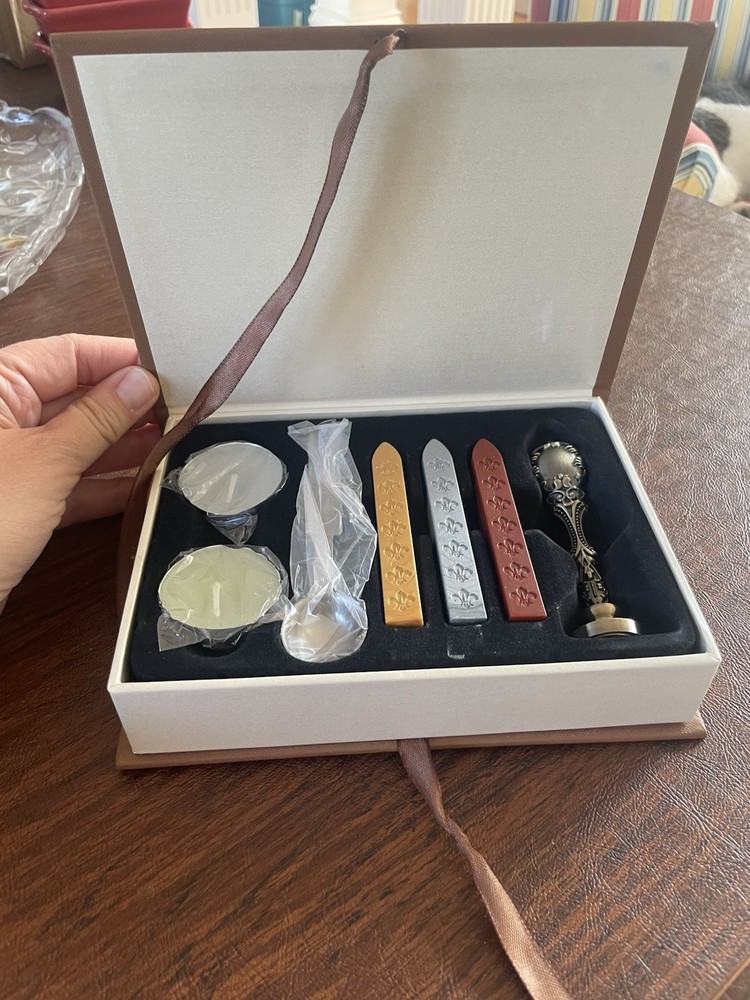 Wax Sealing Stamp Seal Maker Set Classic Traditional Initial A