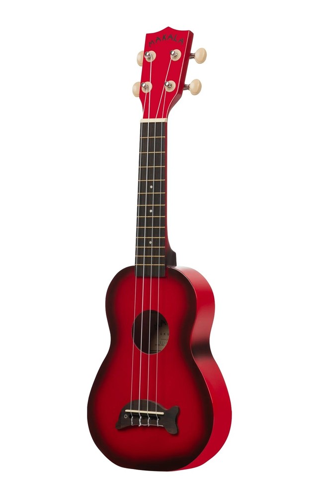 Makala Soprano Dolphin Series Ukulele, Red Burst